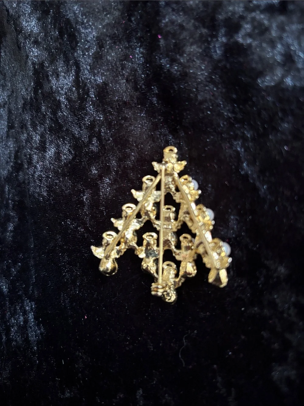 Vintage Nina Ricci for Avon Angel Christmas Tree Brooch